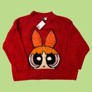 RARE H&M x Powerpuff Girls Blossom Cartoon Network Sweater Size Small NWT